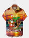 Men's Christmas Funny Graphic Short Sleeve Hawaiian Shirt